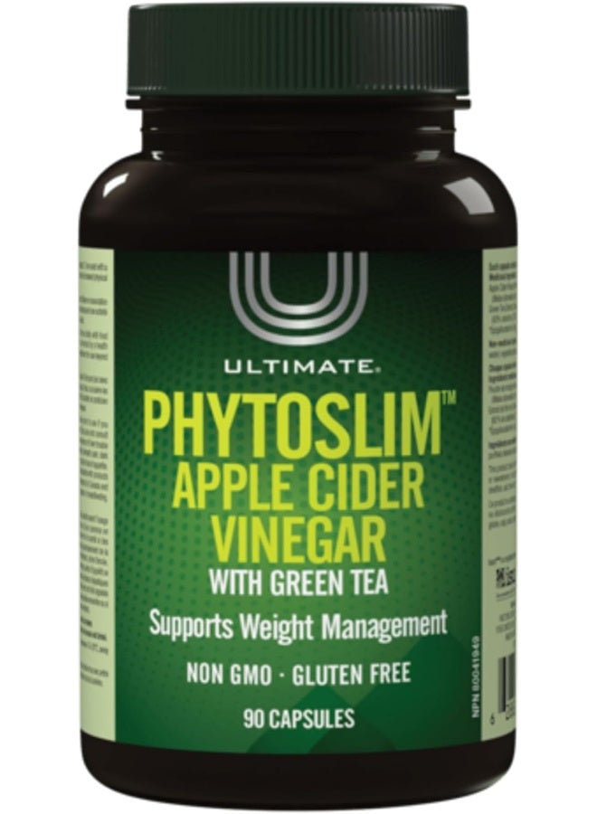 Ultimate Phytoslim Apple Cider Vinegar with Green Tea, Supports Weight Management - Image 1