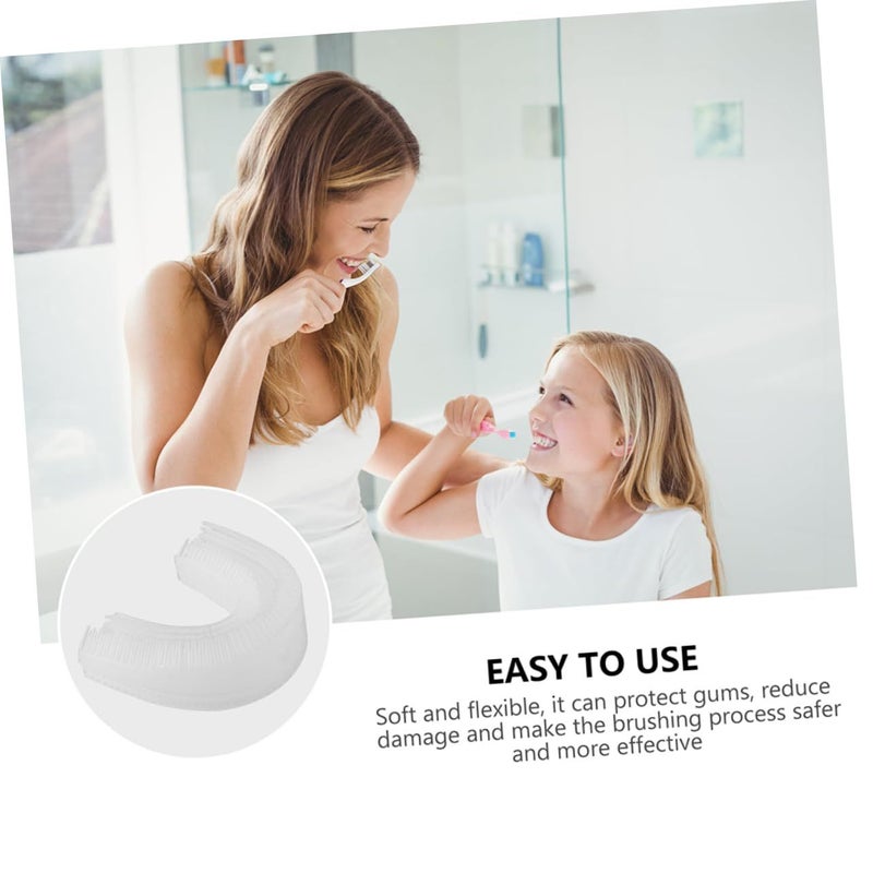 2 Pack U Shaped Electric Toothbrush Heads Soft Bristles for Gum Protection Easy to Install - Image 5