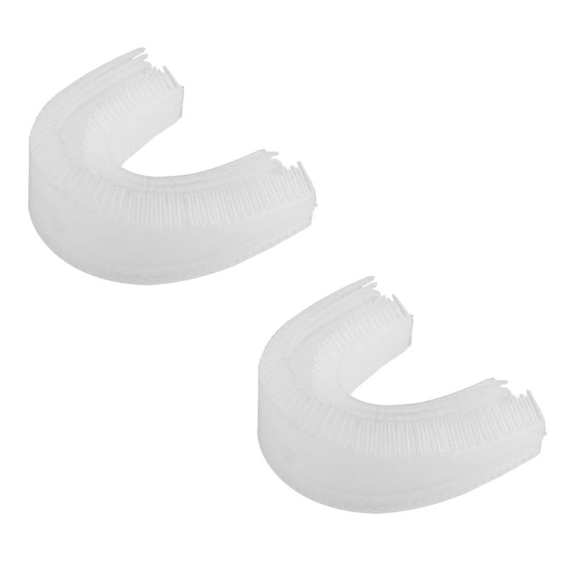 2 Pack U Shaped Electric Toothbrush Heads Soft Bristles for Gum Protection Easy to Install - Image 2