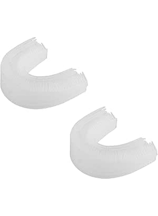 2 Pack U Shaped Electric Toothbrush Heads Soft Bristles for Gum Protection Easy to Install - Image 1