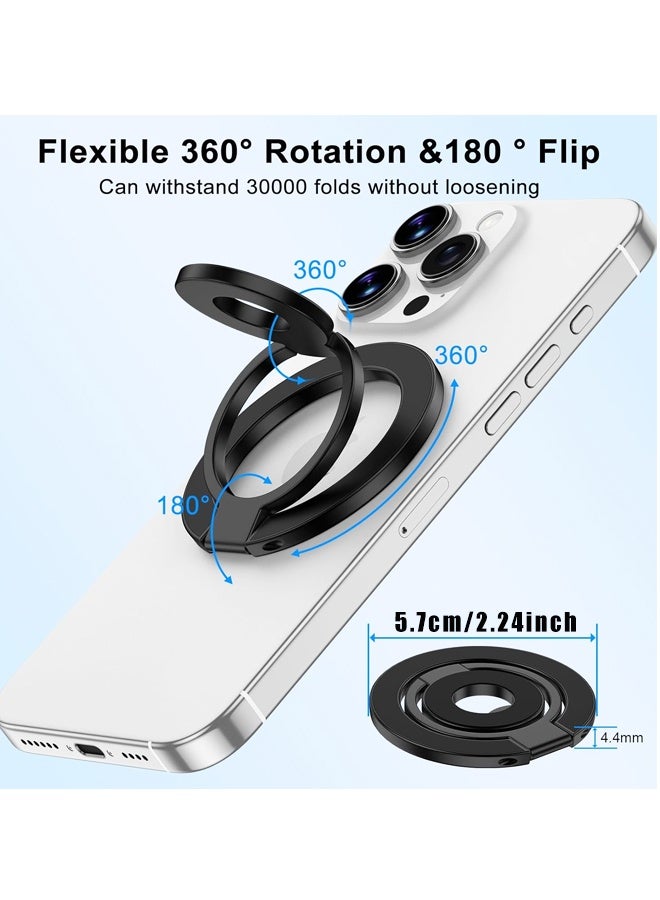 Magnetic Phone Ring Holder Magsafe Grip for iPhone 17/17Air/16/15/14/13/12/11 Pro Max, Dual-Sided Magnet Finger Grip Phone Stand Kickstand for Mag Car Mount - Image 2