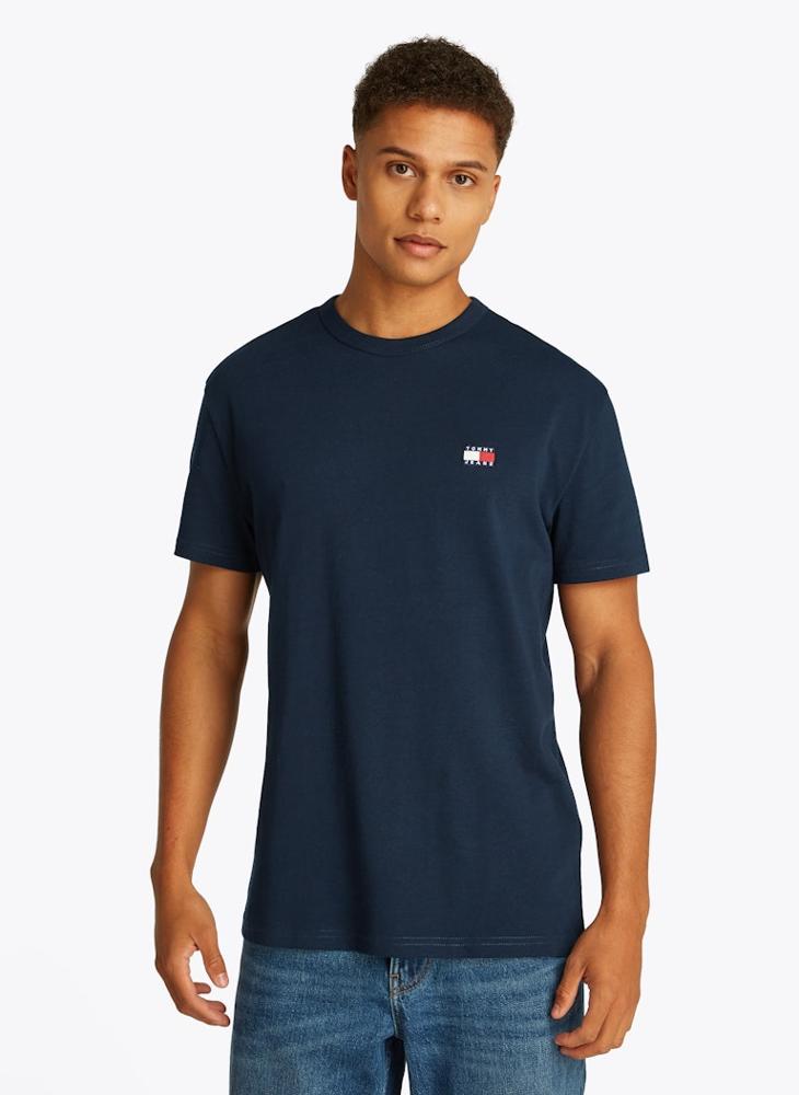 TOMMY JEANS Regular Fit Cotton Badge T-Shirt  - Image 1