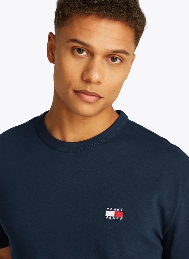 TOMMY JEANS Regular Fit Cotton Badge T-Shirt  - Image 3