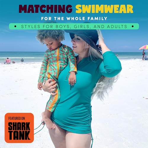 SwimZip Boys' Long-Sleeve UPF 50+ Swimsuit for Baby, Toddler, & Little Boys - Image 2