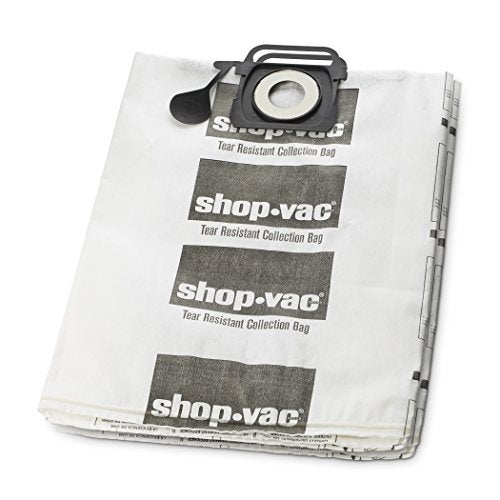 SHOPVAC Shop-Vac 9021433 Tear-Resistant Dry Collection Vacuum Bags, Fits 12-20 Gallon Tanks, Efficient Debris and Dust Collection, (2-Pack) - Image 1