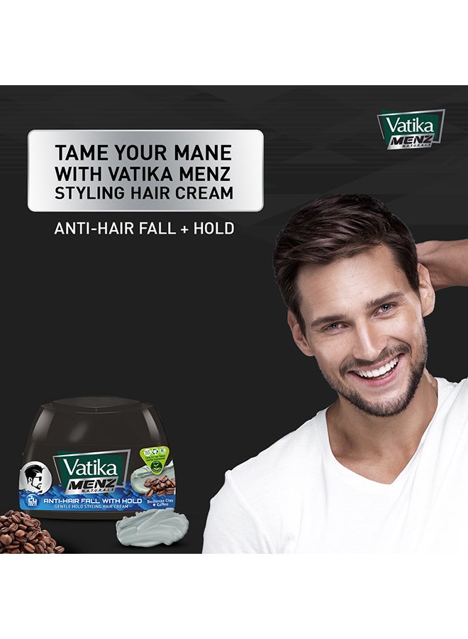 Vatika Naturals Anti-Hair Fall Styling Hair Cream Enriched With Bentonite Clay And Coffee 140Ml  - Image 2