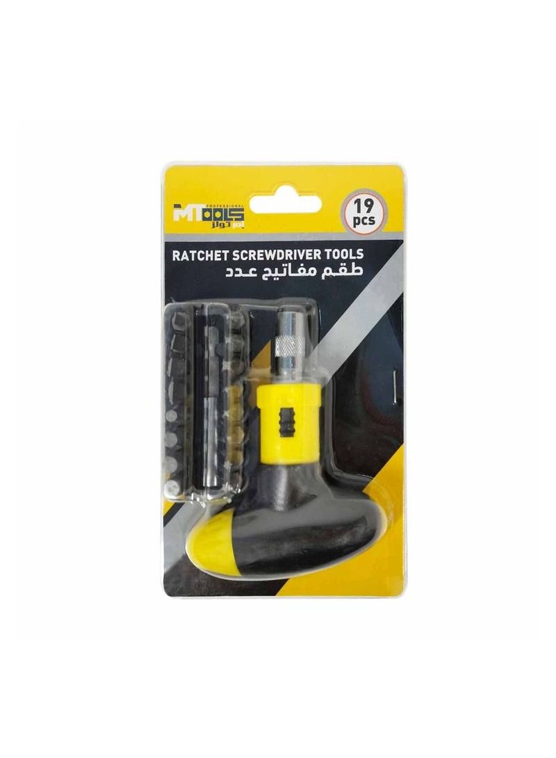 إم تولز MTools 13290 مجموعة مفك أداة إصلاح T مقبض اسئلة مفك اسئلة مفك مجموعة أدوات 19 قطعة - Image 3