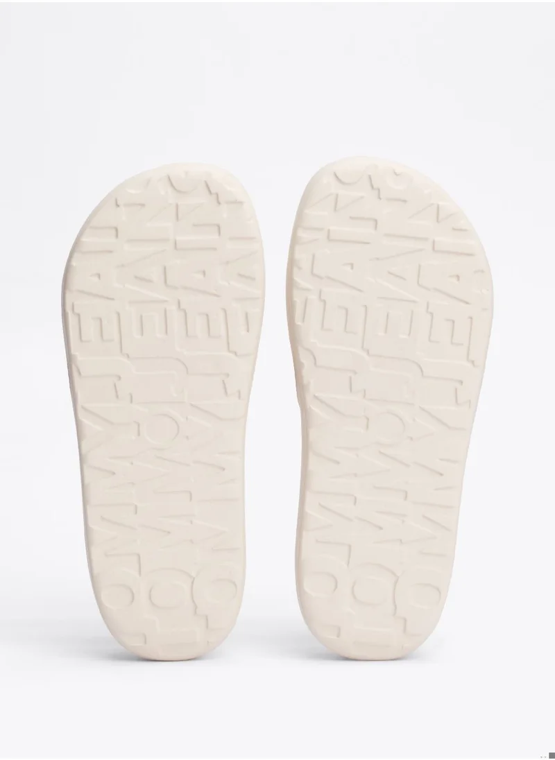 TOMMY JEANS Women's Chunky Pool Slides - EVA, White