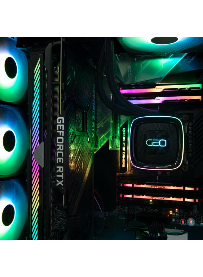 Geometricfuture Neon 360 All-in-one Water Cooler Black Full Platform/12th Gen Cpu/argb Motherboard Sync - Image 4