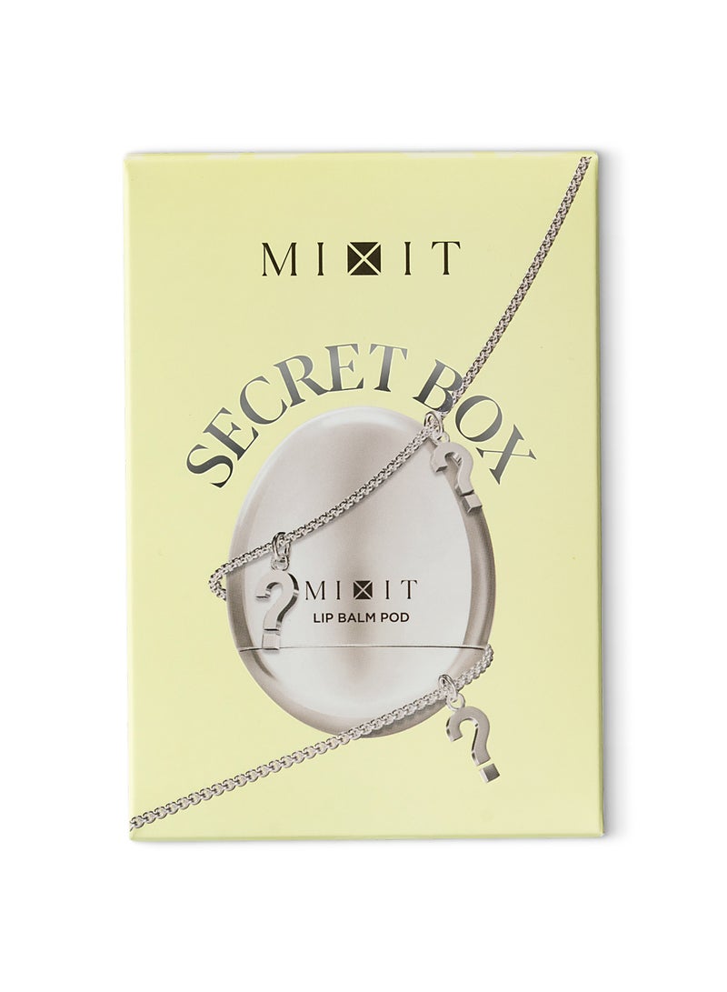 MIXIT Lip Balm Pod Secret Series Shade 04, Nourishing Lip Balm in a Stylish Bag-Charm Case with a Surprise Charm Collection, 4g - Image 1
