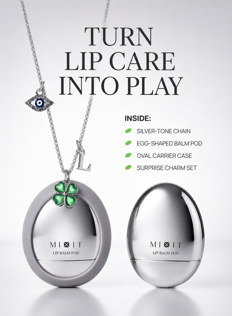 MIXIT Lip Balm Pod Secret Series Shade 04, Nourishing Lip Balm in a Stylish Bag-Charm Case with a Surprise Charm Collection, 4g - Image 3