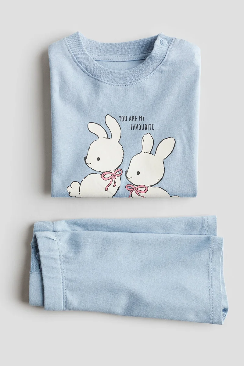 اتش اند ام 2-piece cotton jersey set
