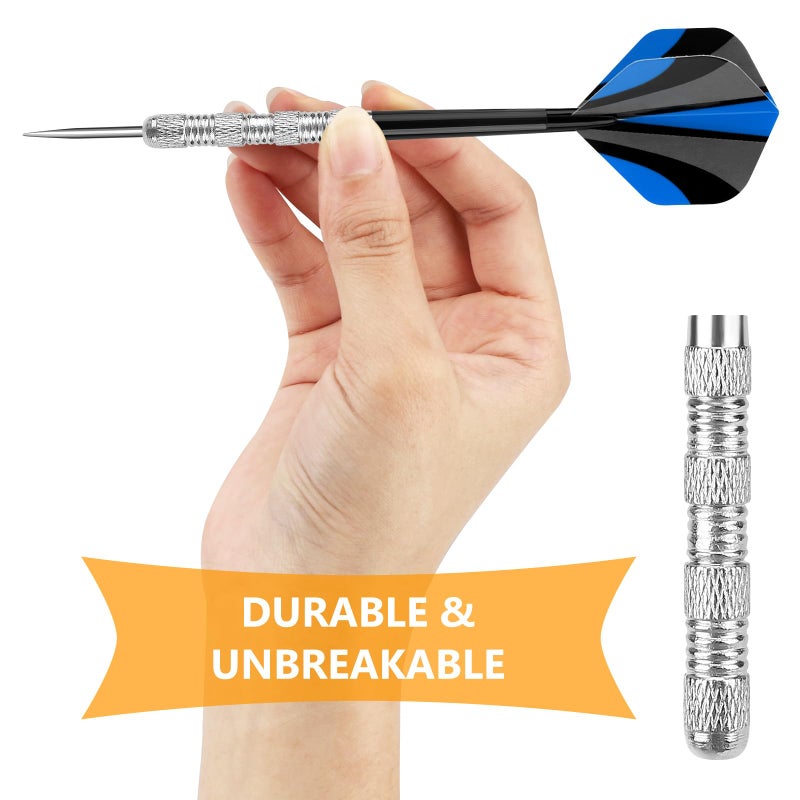 Accmor Metal Tip Darts, Steel Tip Darts, 18 Grams Professional Metal Darts, Darts Metal Tip Set, Metal Darts for Dartboard, 18 pcs ï»¿ - Image 4