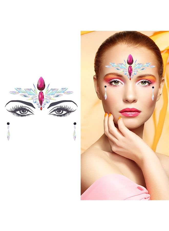 Crystals Face Tattoo Stickers - Image 2