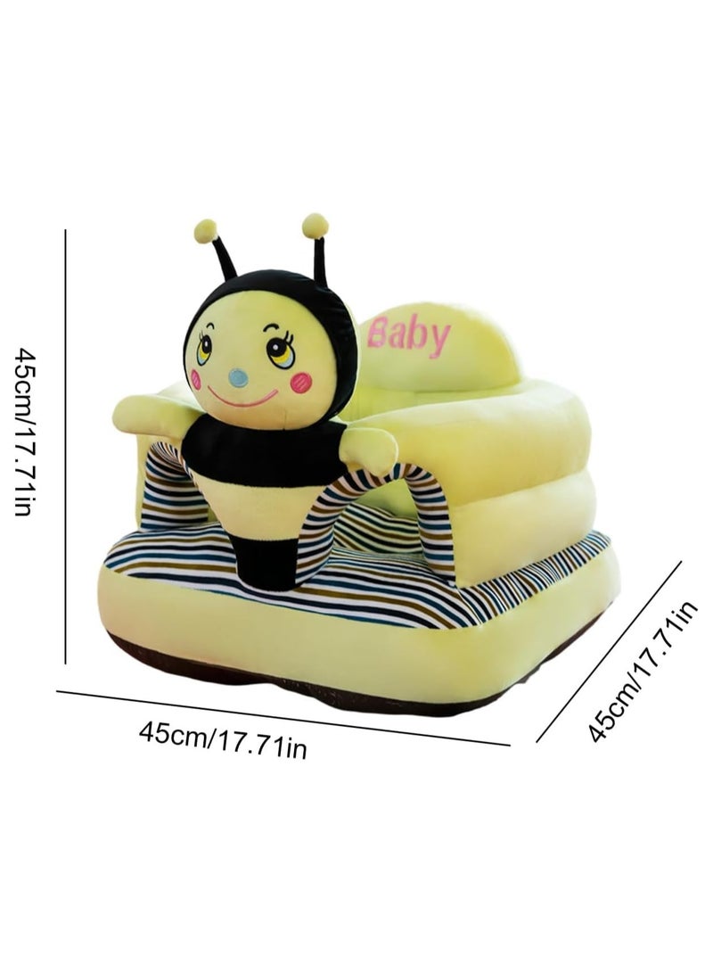 general Baby Support Sofa Chair, Animal Shape Cushion Seat for Learning to Sit, Cute Plush Floor Seat, Baby Seat 6 Months Baby Toys - Image 4
