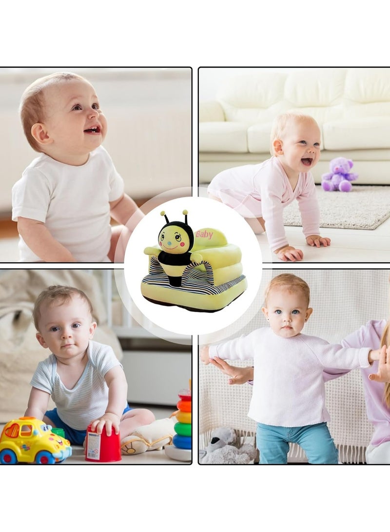 general Baby Support Sofa Chair, Animal Shape Cushion Seat for Learning to Sit, Cute Plush Floor Seat, Baby Seat 6 Months Baby Toys - Image 3