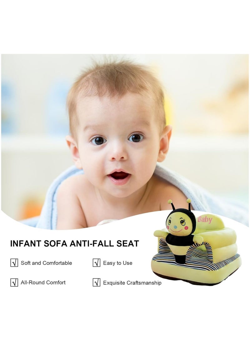 general Baby Support Sofa Chair, Animal Shape Cushion Seat for Learning to Sit, Cute Plush Floor Seat, Baby Seat 6 Months Baby Toys - Image 2