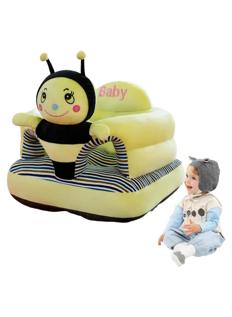 general Baby Support Sofa Chair, Animal Shape Cushion Seat for Learning to Sit, Cute Plush Floor Seat, Baby Seat 6 Months Baby Toys - Image 1