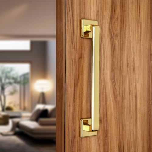 LAPO Pull Handle for Main Doors | 14 Inch Pull Handle for Hotel and Office Doors | Gold Finish |Ideal for Wooden Doors | Compatible with 30–100mm Door Range | 3 Years Warranty - Image 1
