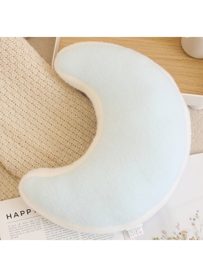 Rainbow Pillow Star Cushion Living Room Sofa Cushion Office Nap Pillow Car Cushion Girly Heart Wholesale-Specifications:Moon-Blue -32cm-Color:See Details - Image 1