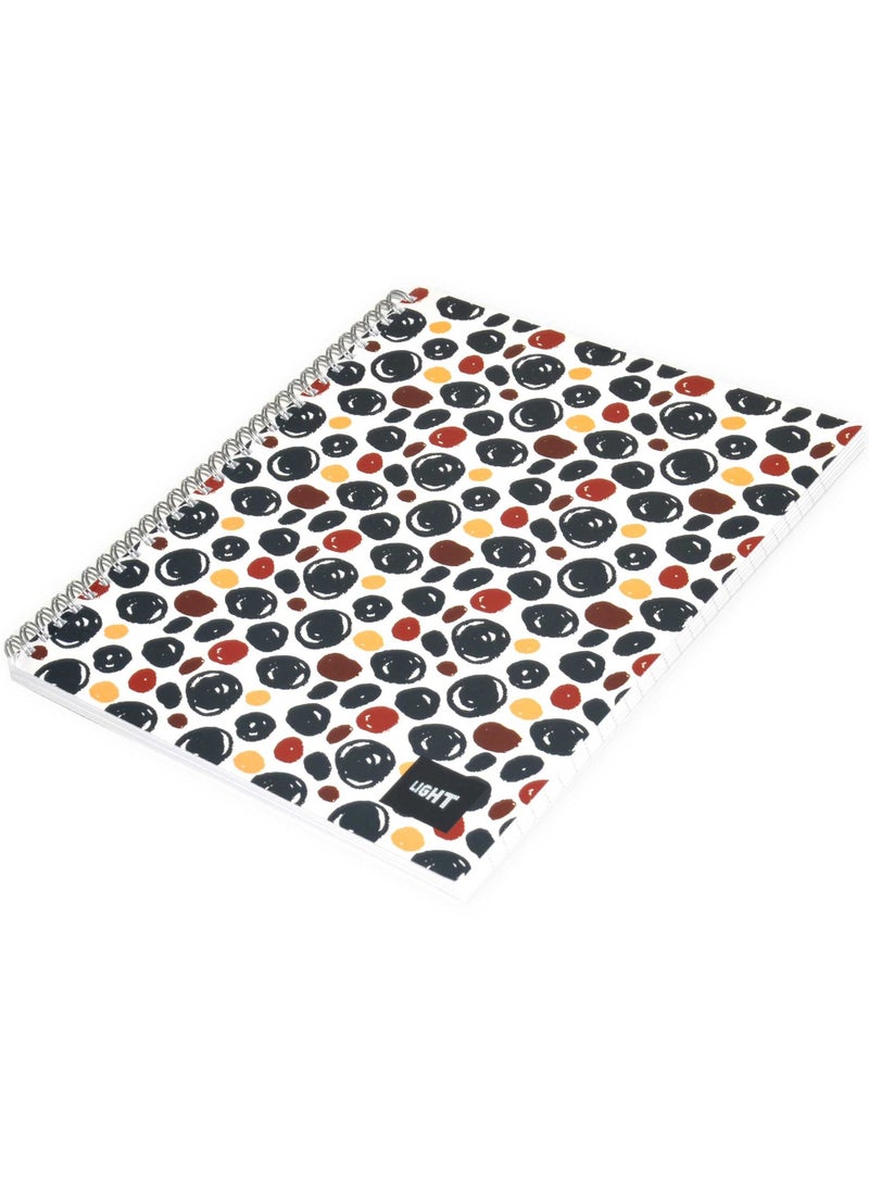 Light FIS LIGHT Pack of 10 Spiral Soft Cover Notebook, Single Line, 10X8 Inches (25.4 X 20.32 Cm) 100 Sheets -LINB1081703S  - Image 4
