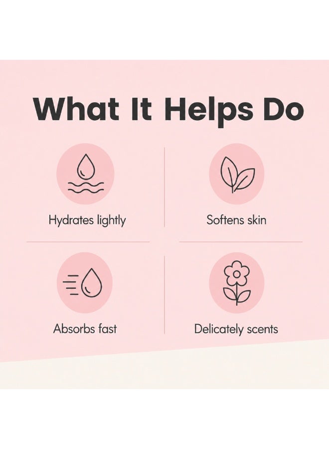 BENAMÕR Rose Amélie Revitalizing Body Lotion – Lightweight Body Moisturiser with Rose Extract & Argan Oil | Softening, Hydrating Lotion for Smooth Skin – 300ml - Image 3