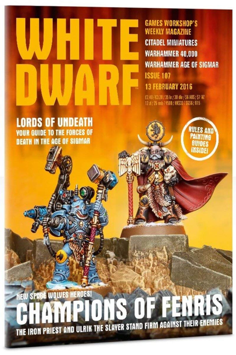 107 White Dwarf Magazine Issue 107, February 13th, 2016