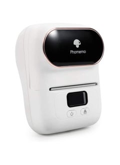 فوميمو تنطبق طابعة الملصقات الحرارية المحمولة M110 التي تعمل بتقنية Bluetooth على وضع العلامات على كابل مكتب الشحن والباركود بالتجزئة والمزيد من اللون الأبيض  - Image 1
