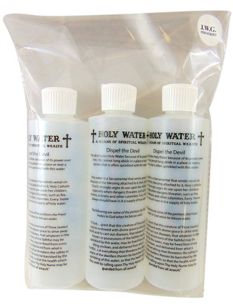 JWG Industries St. Benedict Holy Water Bottle with Dispel The Devil Devotion Set of Three - Image 3