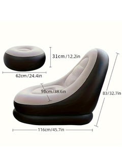Hihonor Inflatable Lounger, Portable Blow up Sofa, Air Lounger, Lazy Sofa, Camping, Games, Lunch Break, Garden, Party, Enjoy Sunbathing  - Image 3