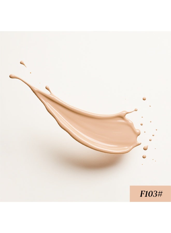 مونايا فاونديشن ليكويد مات مثالي – تغطية كاملة، ضد الميه، ثابت طويل، ٣٠ مل – ميكب عملي ومناسب، خالي من الزيوت، تأثير كونسيلر — F001-F103 - Image 2