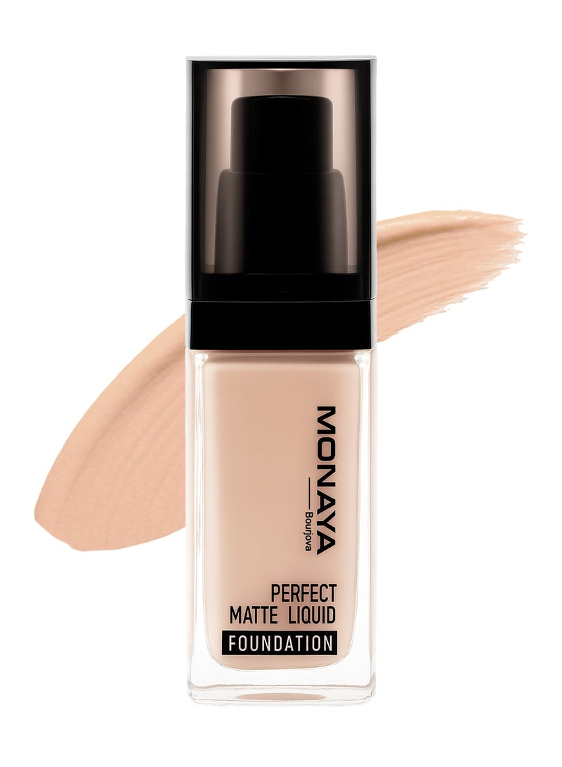 Monaya F001 Perfect Matte Liquid Foundation – Full Coverage, Waterproof, Long-Lasting, (30ml) – Affordable Makeup, Oil-Free, Concealer Effect - F101# - Image 2