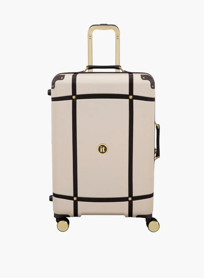 إت Solid Hardcase Trolley Bag with Retractable Handle and Zip Closure - 28 Inches Check-In Bag