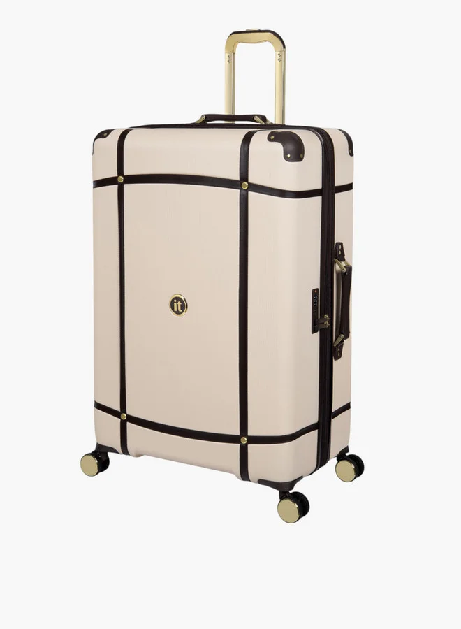 إت Solid Hardcase Trolley Bag with Retractable Handle and Zip Closure - 28 Inches Check-In Bag