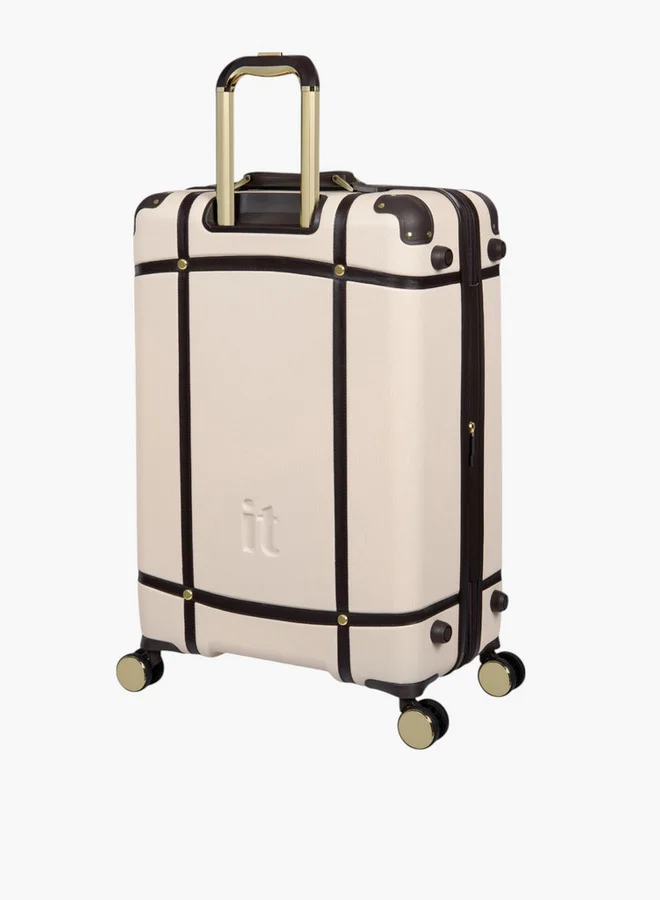 إت Solid Hardcase Trolley Bag with Retractable Handle and Zip Closure - 28 Inches Check-In Bag