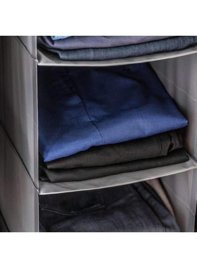 أيكيا تخزين مع 6 حجيرات, رمادي غامق, ‎35x45x125 سم‏ - Image 2