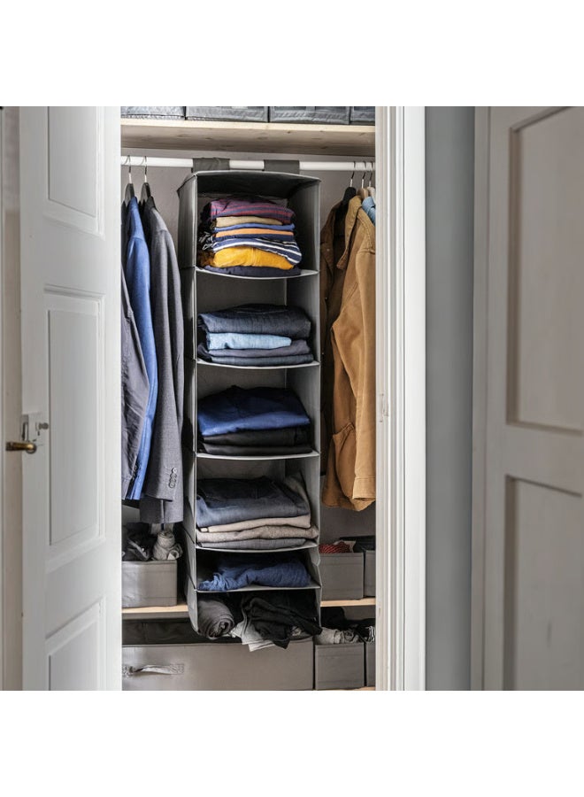 أيكيا تخزين مع 6 حجيرات, رمادي غامق, ‎35x45x125 سم‏ - Image 3