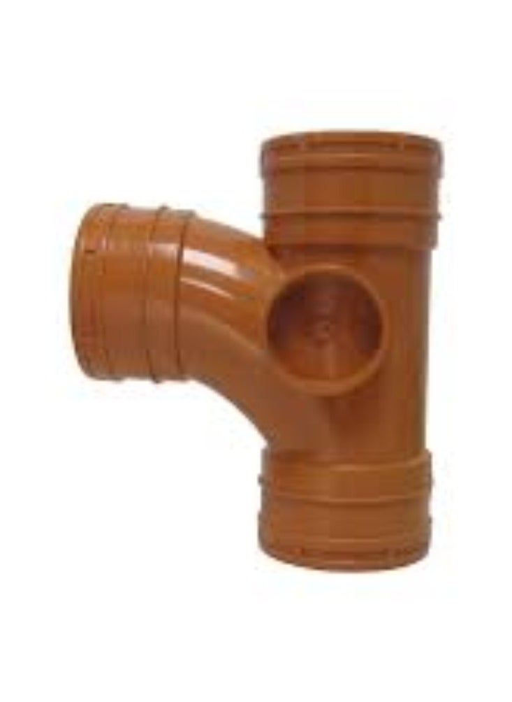 KNP Red Tee UPVC Pipe Fitting (6-inch) is a crucial component used in plumbing and drainage systems to create a T-shaped junction.