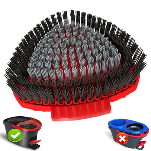 Bublador Scrubber Mop Replace Head Compatible with O Cedar EasyWring 1 Tank,Spin Replacements Heads,Scrub Brush Attachment for Bathroom,Kitchen and Various of Hard Floors - Image 1