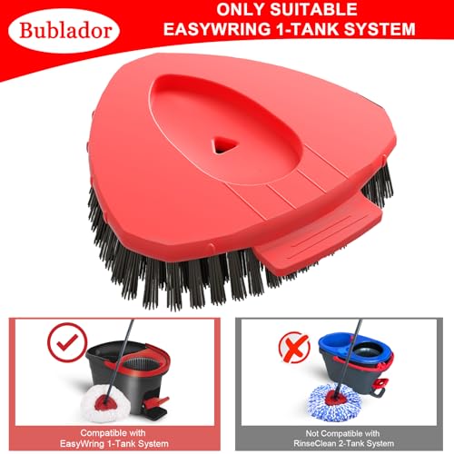 Bublador Scrubber Mop Replace Head Compatible with O Cedar EasyWring 1 Tank,Spin Replacements Heads,Scrub Brush Attachment for Bathroom,Kitchen and Various of Hard Floors - Image 2