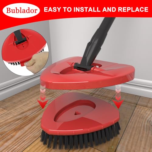Bublador Scrubber Mop Replace Head Compatible with O Cedar EasyWring 1 Tank,Spin Replacements Heads,Scrub Brush Attachment for Bathroom,Kitchen and Various of Hard Floors - Image 4