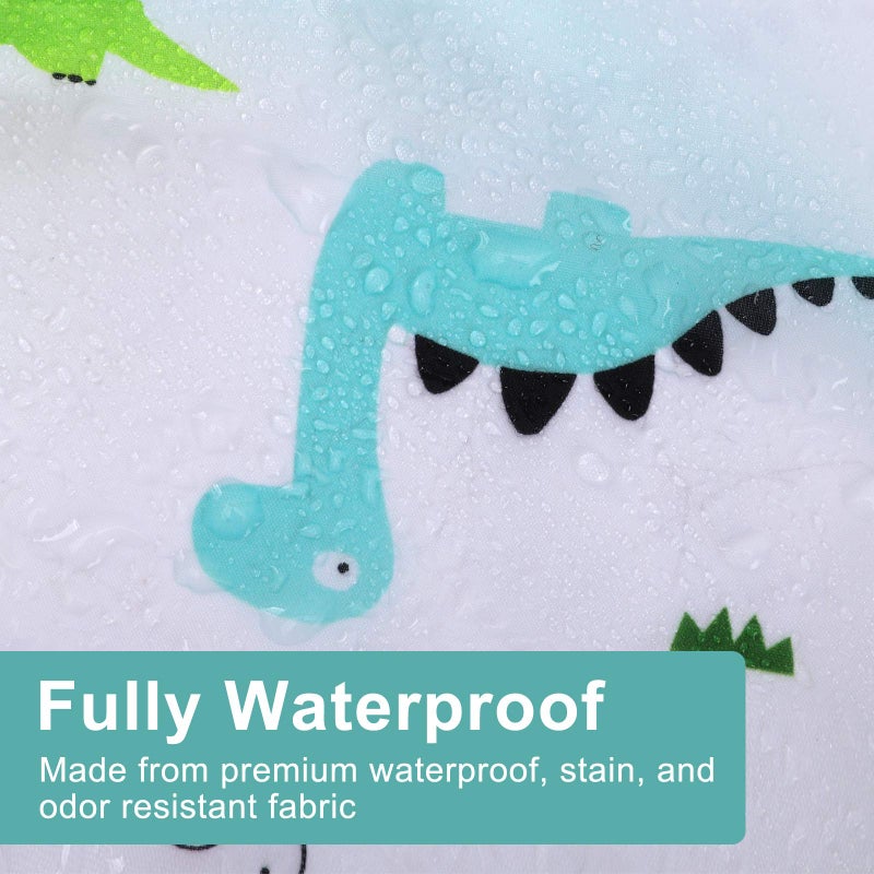 accmor أكمور 4 عبوات من مريلة الأطفال ذات الأكمام الطويلة، مريلة مائية للأطفال من 6-24 شهرًا - Image 3