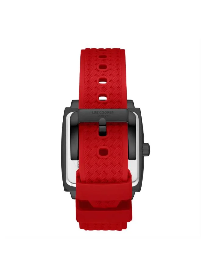 Lee Cooper Men's Silicone Multi Function Watch LC08065.688 - 39 mm