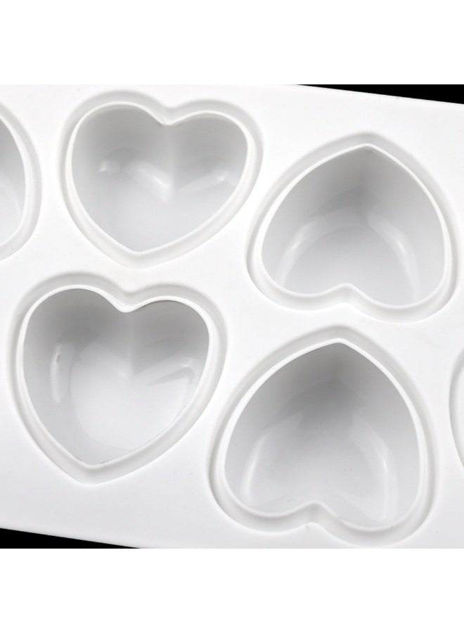 الناعمة السيليكون الرومانسية سمع شكل كعكة العصاب القالب للمطبخ ديي بينغ أداة غير اللاصقة للأطفال أدلوتس الخبز اكسسوارات الحلوى جيلي الصابون شمعة القالب - Image 3