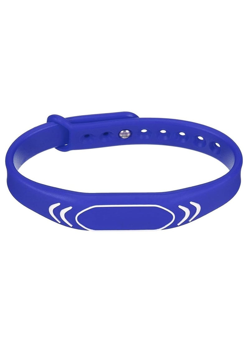 Rubik RFID 125kHz T5577/T5200 Proximity Rewritable Waterproof Silicone Adjustable Wristband (Blue, 1 Band)  - Image 1