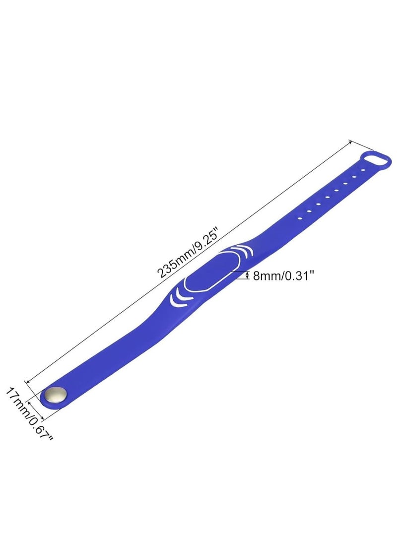Rubik RFID 125kHz T5577/T5200 Proximity Rewritable Waterproof Silicone Adjustable Wristband (Blue, 1 Band)  - Image 2