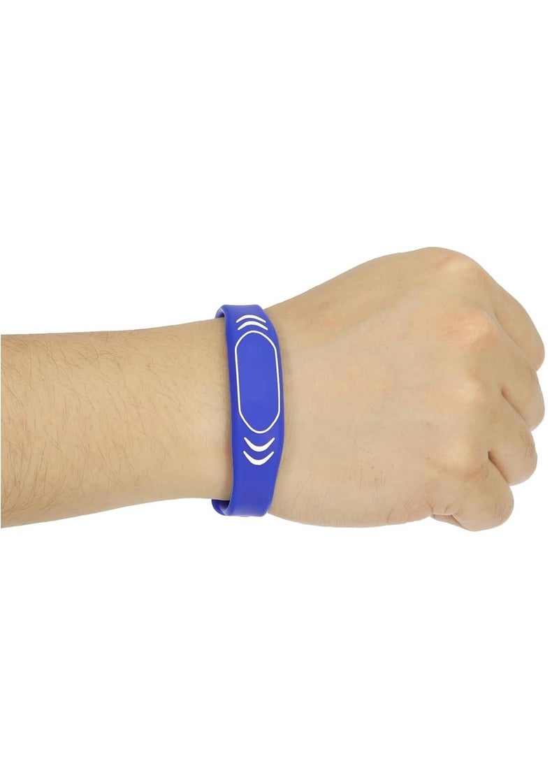 Rubik RFID 125kHz T5577/T5200 Proximity Rewritable Waterproof Silicone Adjustable Wristband (Blue, 1 Band)  - Image 3