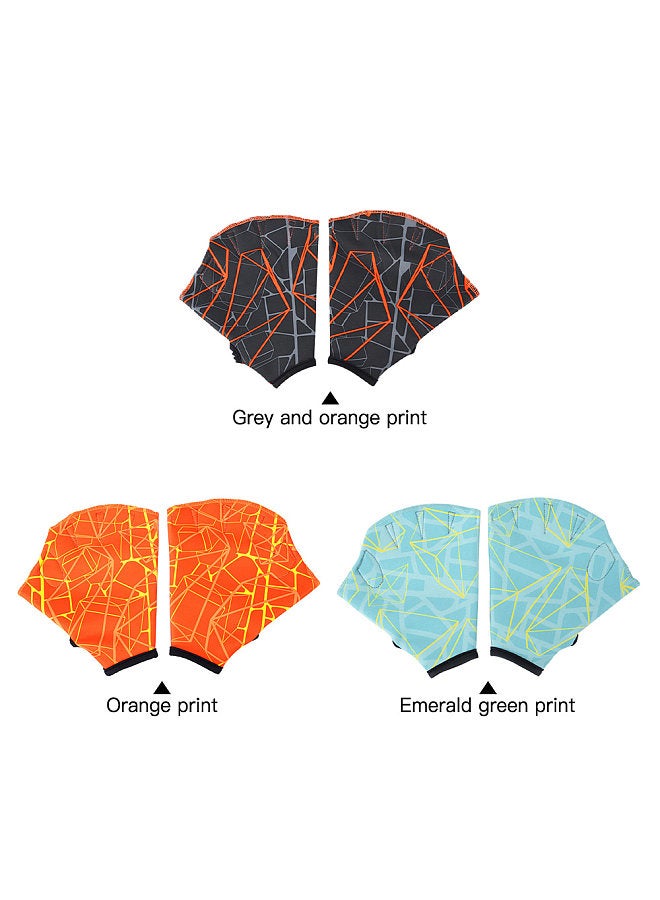 Generic Swim Gloves Non-slip Adjustable Breathable & Quick-drying for Men and Women Print Design for Outdoor Water Sports and Snorkeling  - Image 2