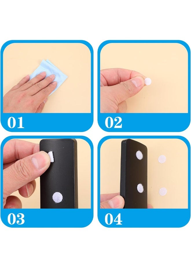 3 عبوات من النقاط اللاصقة الذاتية، نقاط لاصقة قطرية مع أشرطة لاصقة مقاومة للماء، نقطة لاصقة دائرية بيضاء للفصول الدراسية والمكتب والمنزل والحرف اليدوية - Image 2