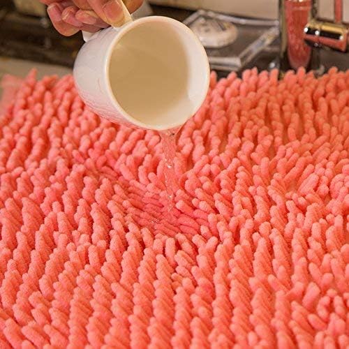 RIGJAK Floor Mat UltraSoft Plush and Warm for Bedroom Bathroom Living Room or Office Thick Plush and Comfortable Perfect for Bedside Bathroom Lounge Area Coral 50 X 80 - Image 5